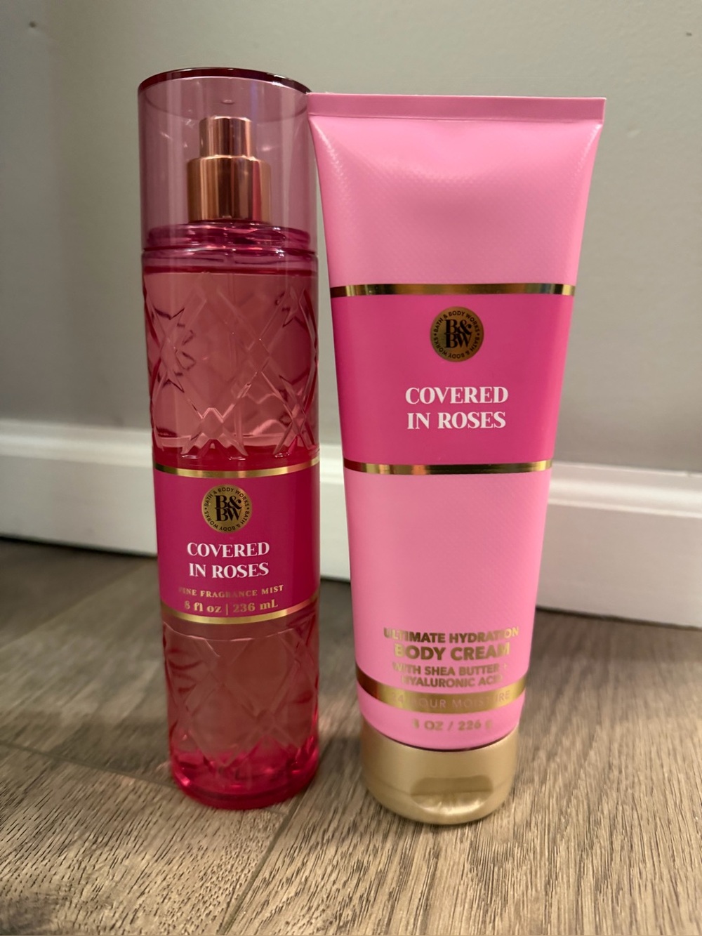 Bath & Body Works Covered in Roses Fragrance Mist & Body Cream Lotion New